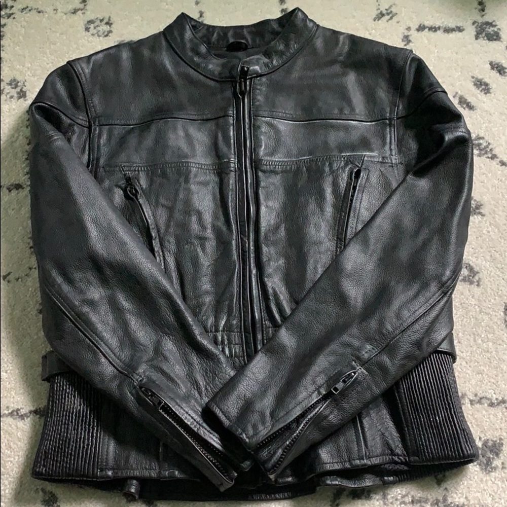 Leather Motorcycle Coat